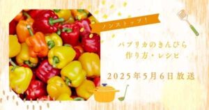 【ノンストップ！】パプリカのきんぴらの作り方・レシピ　笠原将弘のおかず道場